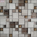 2017 China supplier 23x23x48x48x8mm Mix color mosaic marble tile bathroom accessories for Wall decoration in Foshan JS8807